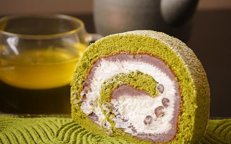 ロールケーキ 花園万頭 花園ロール 抹茶 1本