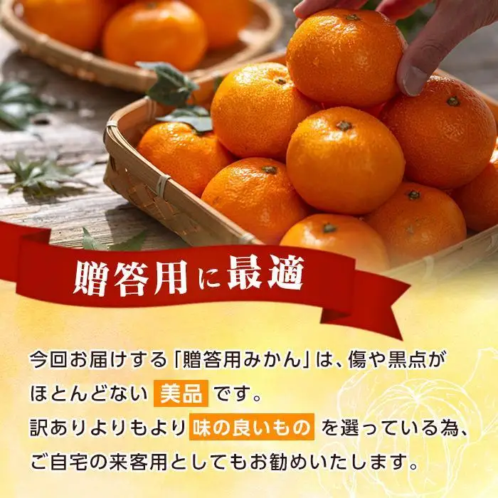 和歌山県産 糖度 12.5度以上 秀品 贈答用 みかん 3kg 3S ～ Lサイズ混合 【NY1w】