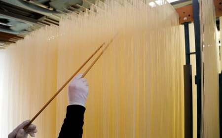  M-CI9.【誉印】三輪素麺 明神の杉180束（9kg）木箱入り（DK-9）