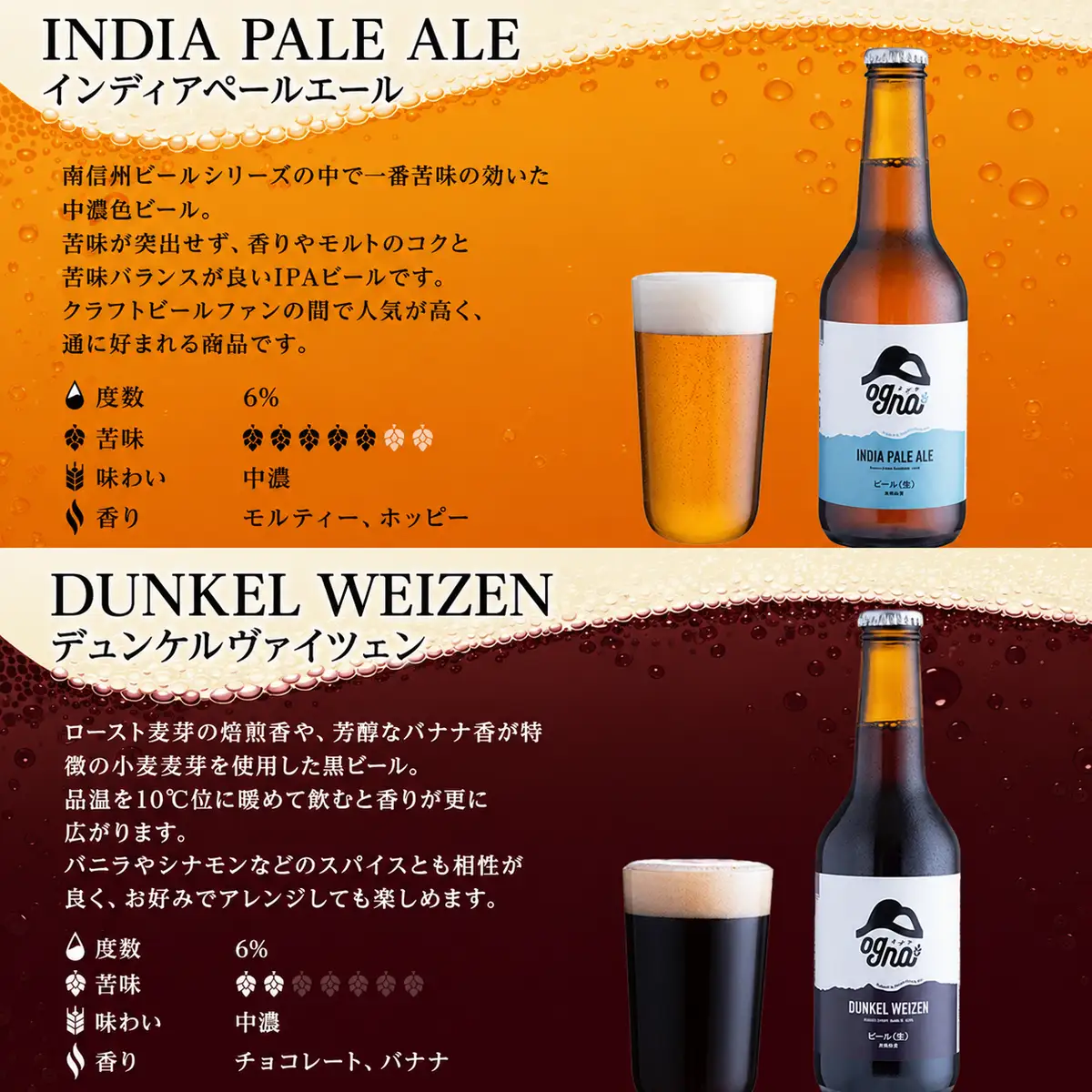 南信州ビール Ogna 4種×3本 12本 飲み比べ ビール