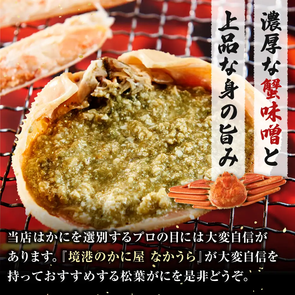 境港産松葉がにボイル姿　計600ｇ（小サイズ2枚） 【鳥取県 境港市】