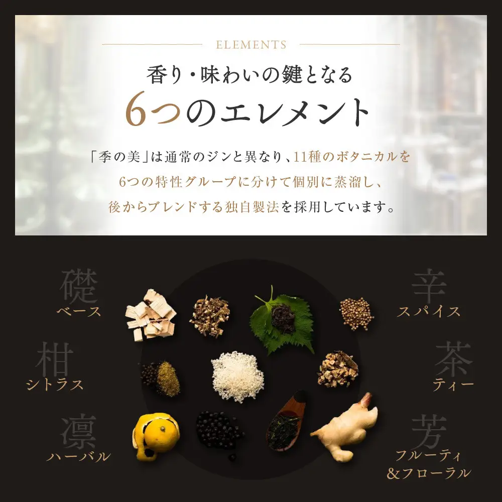 【京都蒸溜所】季の美 京都ドライジン 700ml×1本｜プレミアム クラフトジン スピリッツ 人気セット