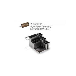 monoKOZZ アイアンペンスタンド 丸・フック左【マットブラック】アイアン雑貨 おしゃれ ペン立て かっこいい デスク収納