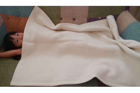 ウール/綿 毛布 ひざ掛け グレー系 [0173] | 毛布
