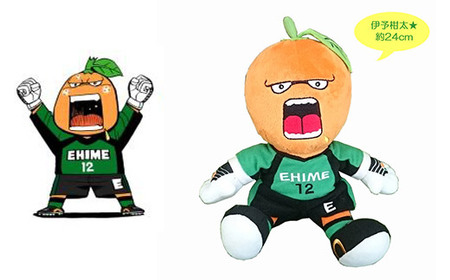 愛媛FC マスコットぬいぐるみ三柑セット（オ～レくん・たま媛ちゃん・伊予柑太） サッカー カワイイ