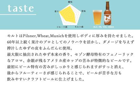 新居浜初 地域特産 クラフトビール ヒメビール 第一弾 『HIME BEER SAISON YUZU』 330ml×3本 セット
