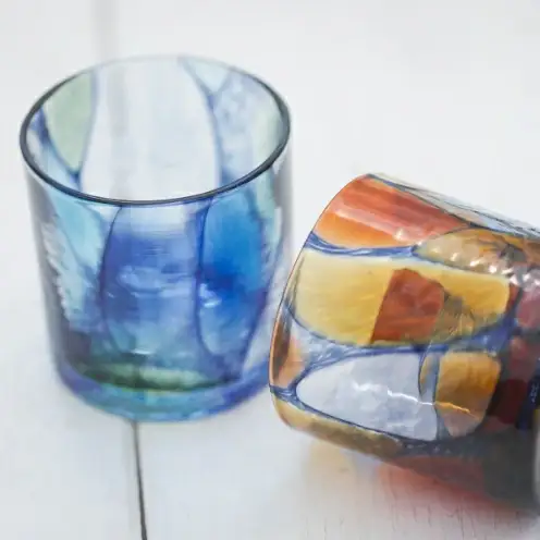【RYUKYU GLASS WORKS 海風】ステンドロック（BLUE）