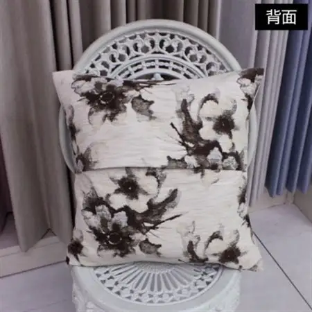 【自社縫製】カーテン生地残布を活用!ゆうあいのSDGsクッションカバー 約45×45cm タイプ10_雑貨   _【1508341】