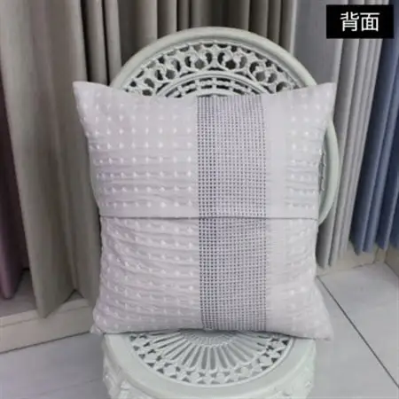 【自社縫製】カーテン生地残布を活用!ゆうあいのSDGsクッションカバー 約45×45cm タイプ13_雑貨   _【1508348】
