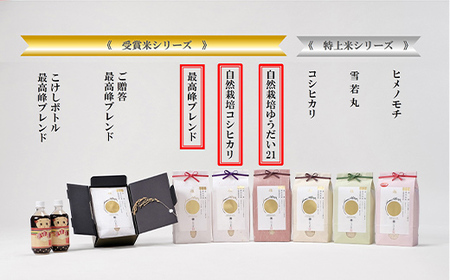 最高峰受賞米・食べ比べセット 6kg（2kg×3袋） F3S-2037