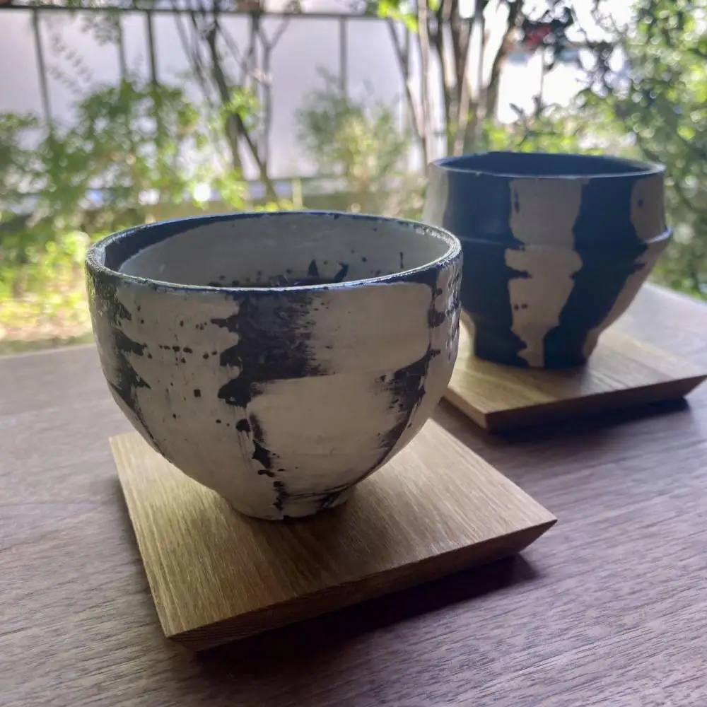 広葉樹 無垢材コースター4枚セット（福岡市内製造）コースター
