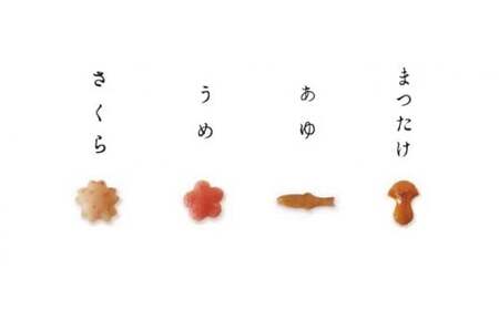 ＜こだわりパック＞ 大笑 ～だいしょう～（ブルー）｜初穂製菓 あられ 姿あられ 4種 20袋 陶磁器 容器 ギフト セット M26S12