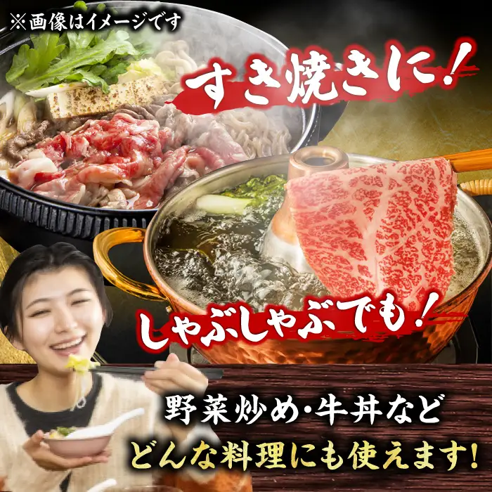 【6回定期便】【訳あり】しゃぶしゃぶすき焼き用 500g  [AFBO092]
