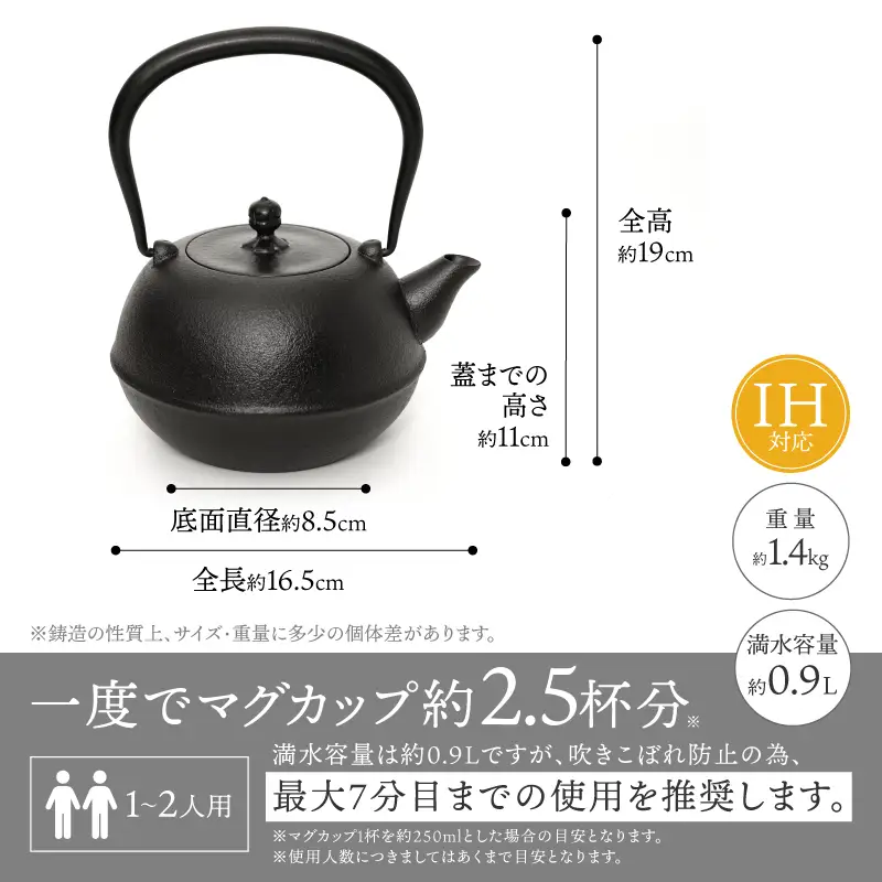 南部鉄器 鉄瓶 めんこい寒梅美肌鉄瓶～MENKOI　BIHADA～ [BE004]