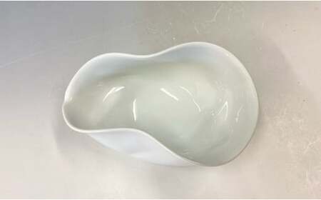 有田焼 白磁片口【中仙窯・中尾純作】作家 中尾純 作家物 白磁 白 酒器 酒 片口 日本酒 伝統工芸 和食 日本食 器 うつわ A70-191