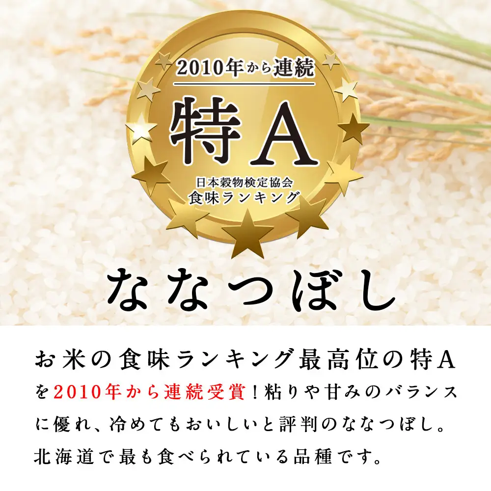 【レビューキャンペーン実施】【7営業日以内発送】【令和7年産】北斗米ななつぼし20kg（5kg×4袋）