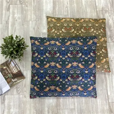 【座布団カバー55×59cm】ベストオブモリス いちご泥棒ベージュ MR-5559I-BE【1417793】