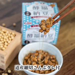 納豆 酵福納豆 なかいさんちの手造り納豆【40g×3パック 計8個】【定期便 2ヵ月】