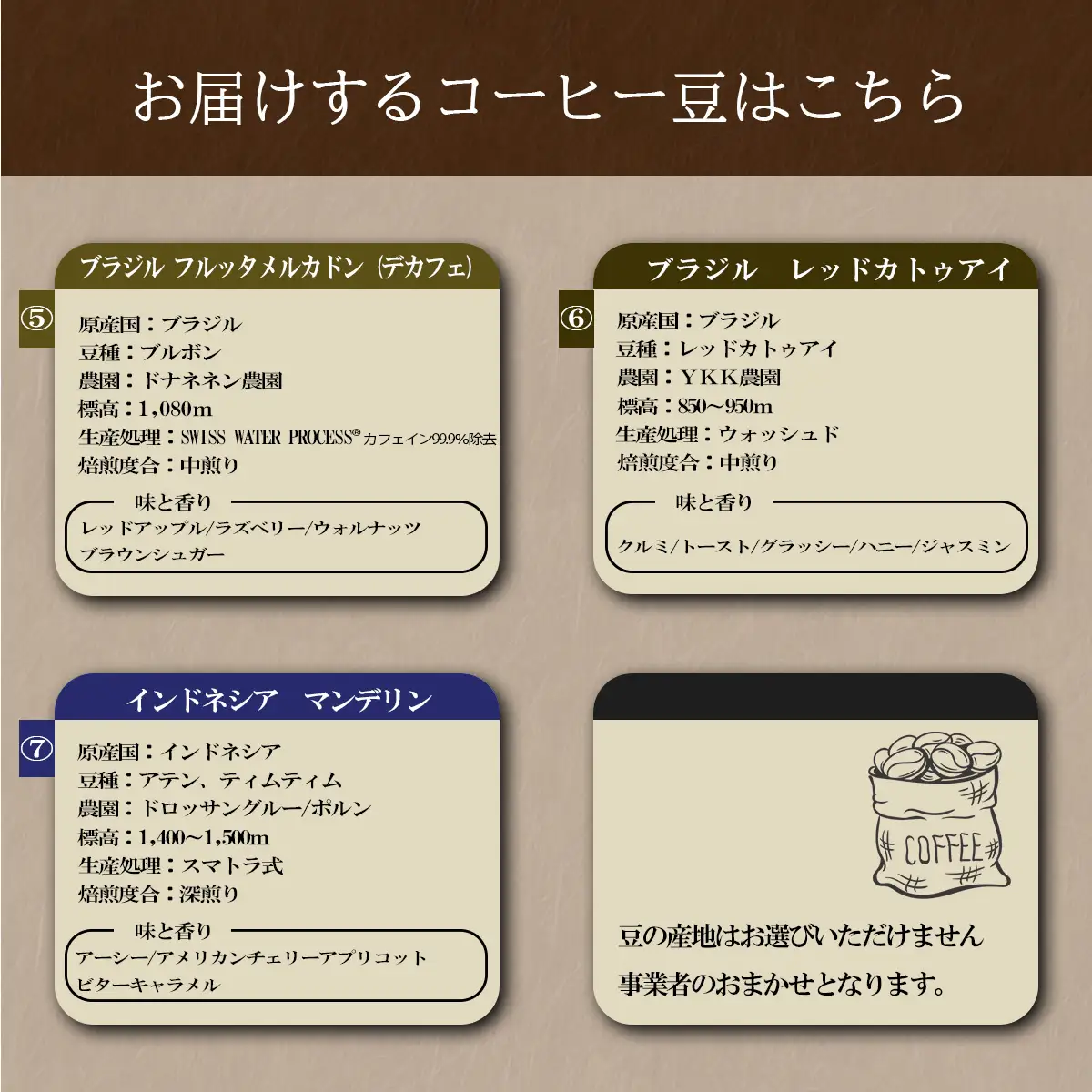 コーヒー 庭Cafe おすすめコーヒー豆 180g × 2種