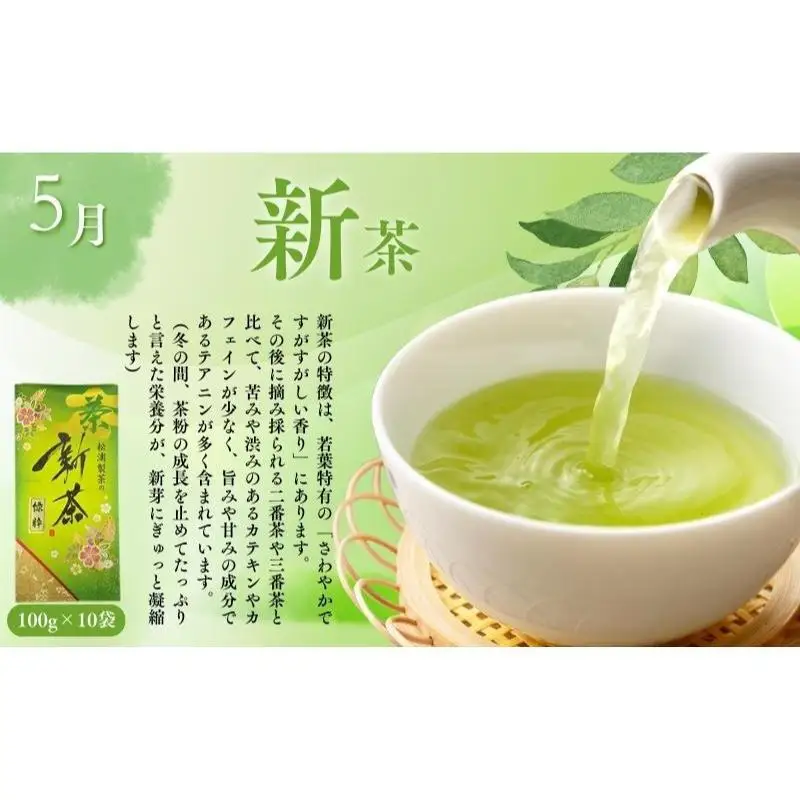 （定期便）農林水産大臣賞受賞・日本茶AWARD入賞歴のある日本茶専門店のお茶E