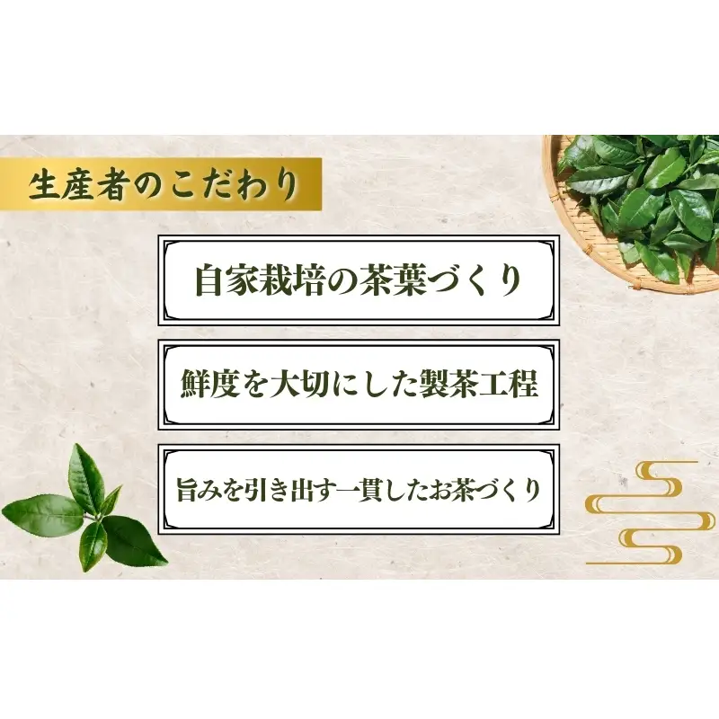 茶匠 本夛利吉 作　高級煎茶【黄金の露　本夛】 飲料類 お茶 日本茶 緑茶 茶葉 5パックセット 