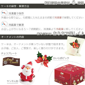 【 クリスマスケーキ 】 2026 フルーツタルト 5号 クリスマス
