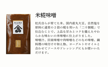 味噌 甘酒 セット 限定 糀ノメグミ 味噌汁 大豆 ヒノヒカリ 国産 冷蔵 調味料 特産 徳島県 阿波市 四国 三浦醸造所