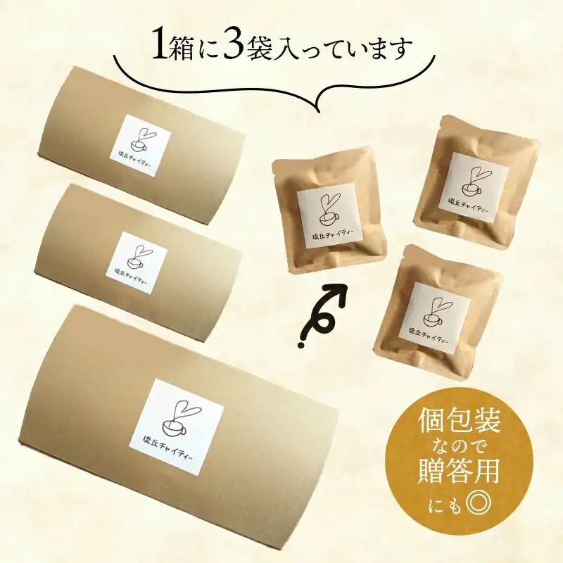 琉丘チャイティー ３箱 【贈答用】 - チャイ マサラチャイ スパイス 本格的 こだわり ティーパック お手軽 簡単 人気 おすすめ 無添加 無農薬 黒糖 国産 自然の恵み 優しい 味わい 沖縄県 八重瀬町【価格改定】