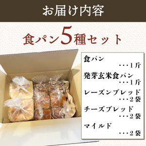 食パン 詰め合わせ 5種セット 冷凍 パンパンパンパン