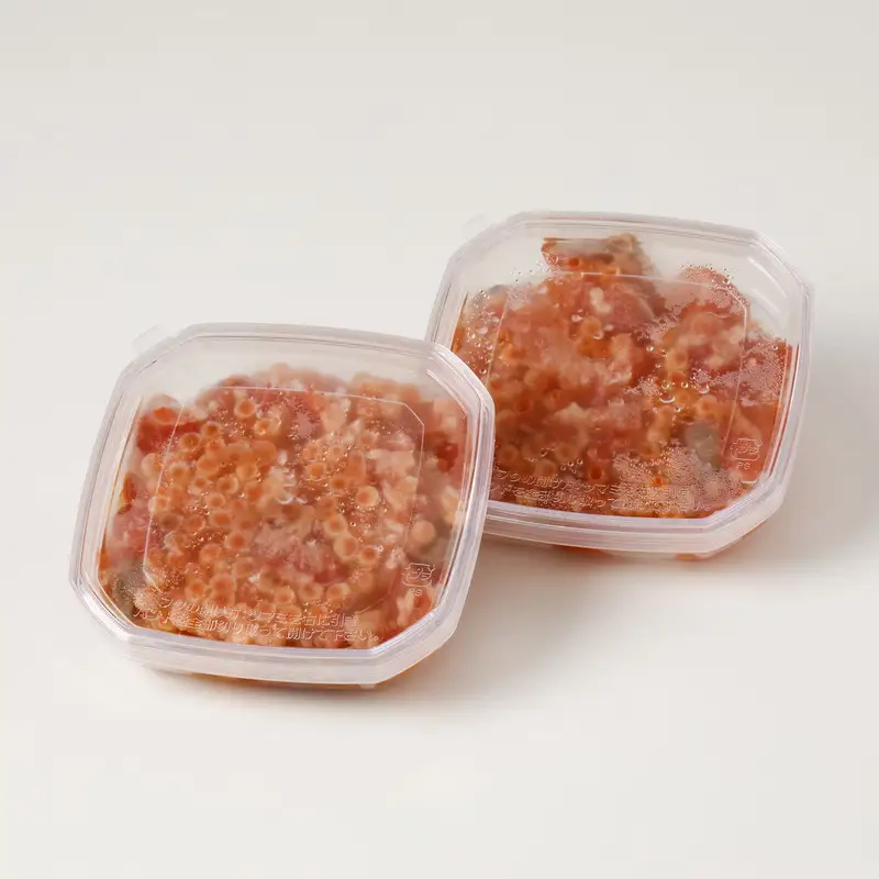 自家製いくら入り紅鮭石狩ルイベ漬100ｇ×２「函館朝市弥生水産」 天然紅鮭 珍味 鮭 いくら 海鮮 海の幸 北海道 函館市 ふるさと納税 お取り寄せ 送料無料_HD032-054