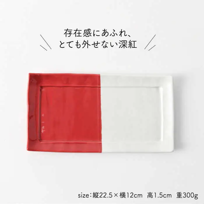 【波佐見焼】　爆誕！ビューティフルカラー  ロングプレート 5色セット ハーフカラー　【福田陶器店】[PA337]
