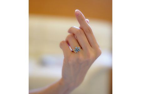 【指輪】ブルースター blue star K10 トパーズ ダイヤモンド ジュエリー アクセサリー(7号～14号)