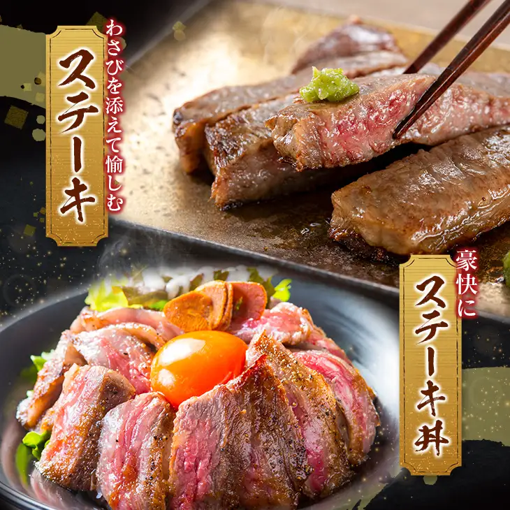 オンライン決済限定【令和8年8月配送】【畜産農家応援】宮崎牛 ロースステーキ (250g×2枚) 500g_CC66-25-08