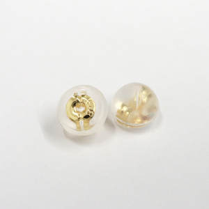 甲府市発 k18イエローゴールド 丸玉ピアス 5mm 18金 スタッド 定番 [PS-1105YG]