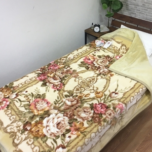 マイヤー毛布 シングル ベージュ C.R.P加工毛布 1枚 (合わせ毛布) 22302BE｜毛布の町 泉大津 国産 サイズ・色 家庭洗濯可 [5006]