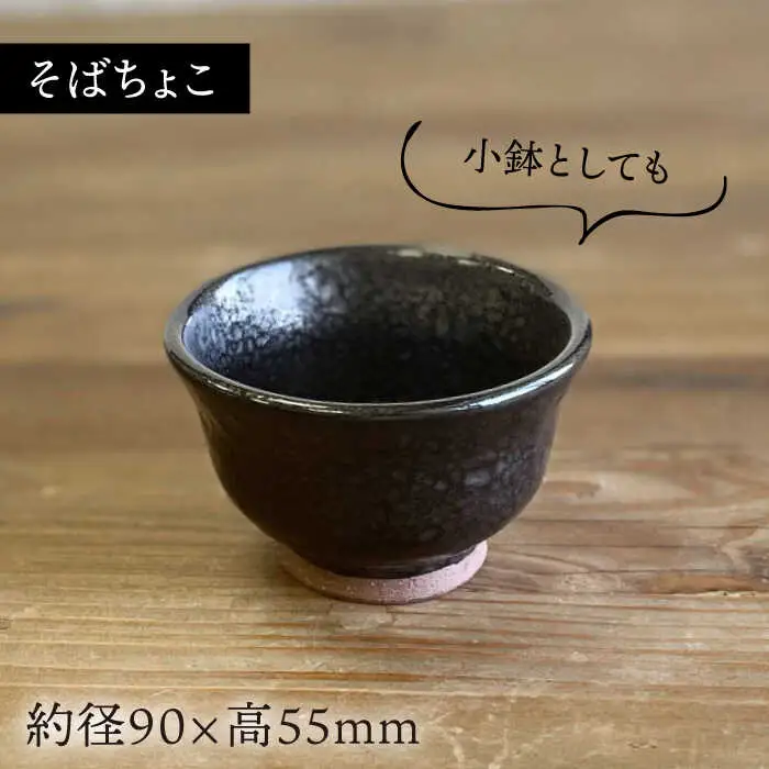 天目そうめん鉢 と そばちょこ の 5点セット 糸島市 / 弘窯 (林 国広) 【いとしまごころ】 食器 セット [ASZ007]