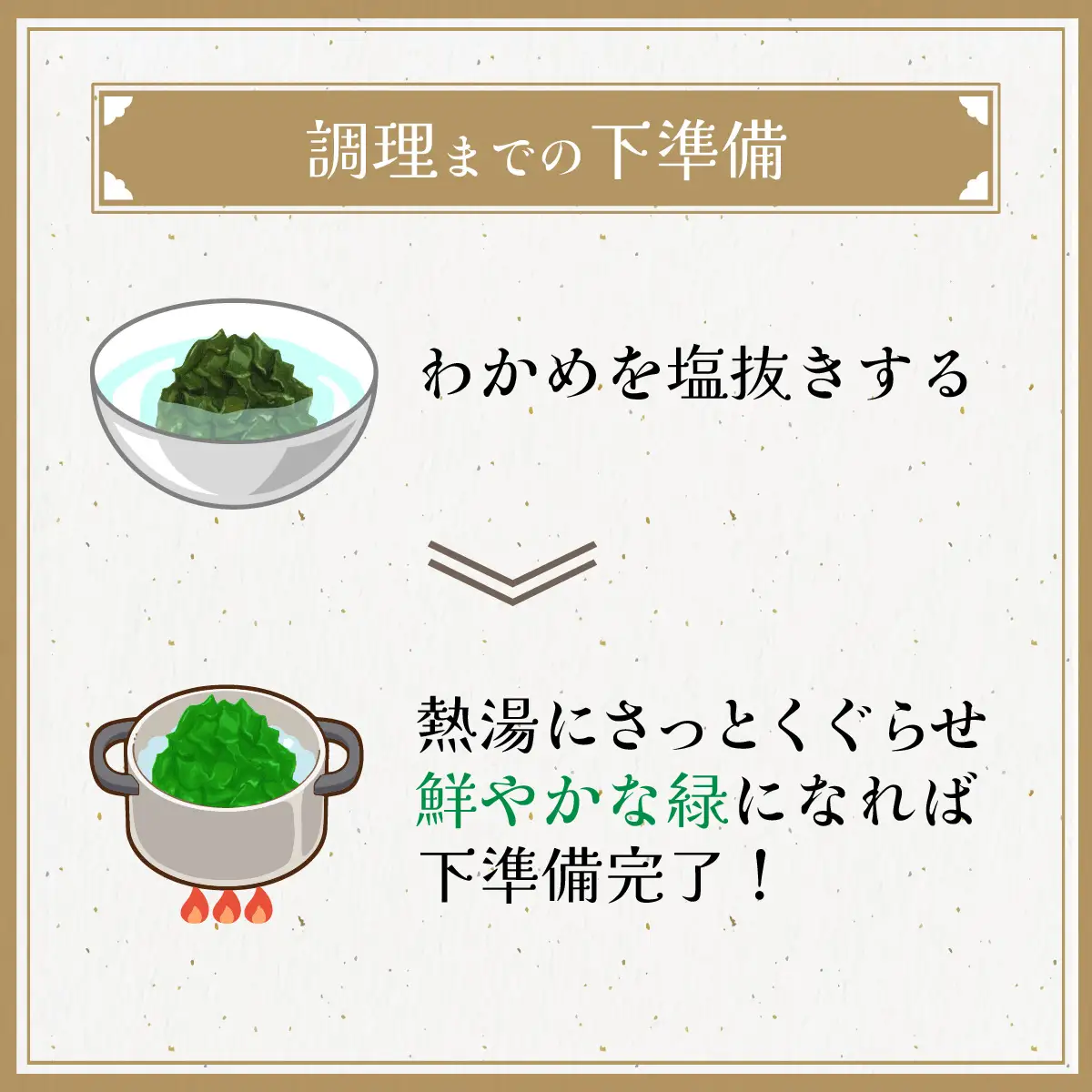 ふくいの塩蔵生わかめセット 【 ワカメ 天然 手作り パック 冷蔵 400g 国産 】 [A-004009] / わかめ