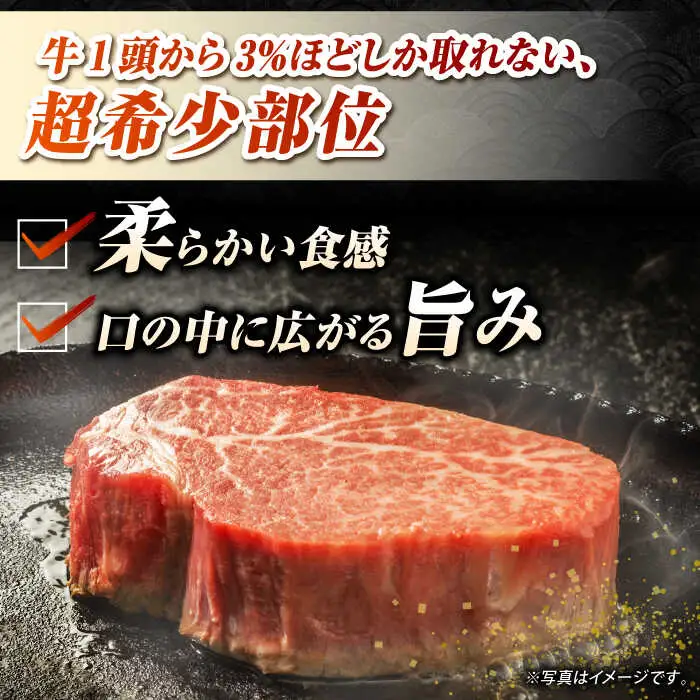 【A4〜A5ランク】長崎和牛 極上 ヒレステーキ 300g（150g×2枚）《壱岐市》【野中精肉店】 黒毛和牛 牛肉 和牛 赤身 希少部位 24000円 24000 [JGC001]