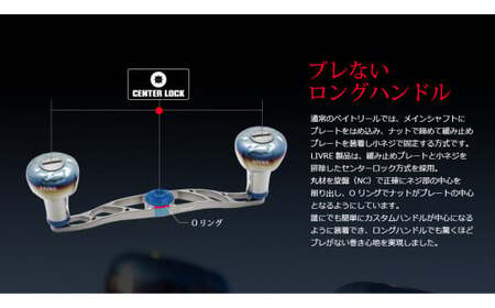 LIVRE リブレ クランク 120 ネイビーカスタム限定モデル / 釣り具 釣具 つり 釣り用品 フィッシング ノブ ハンドル リールハンドル カスタムハンドル カスタム釣り具 フィッシングギア / 亀山市 / LURE 1BAN [AMBV001]