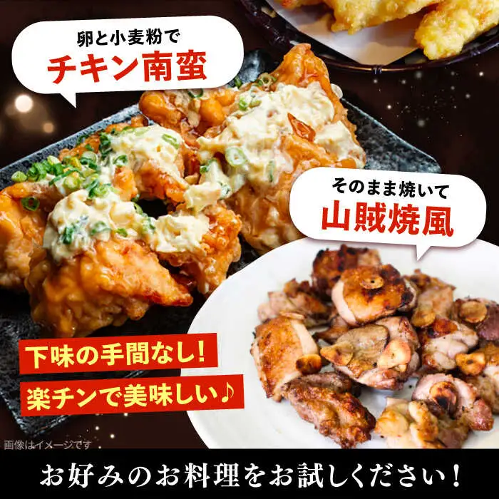 【全12回定期便】お肉屋の唐揚げ 1kg 九州産若鶏モモ肉・ニンニク使用[VAJ015] 鶏肉 からあげ