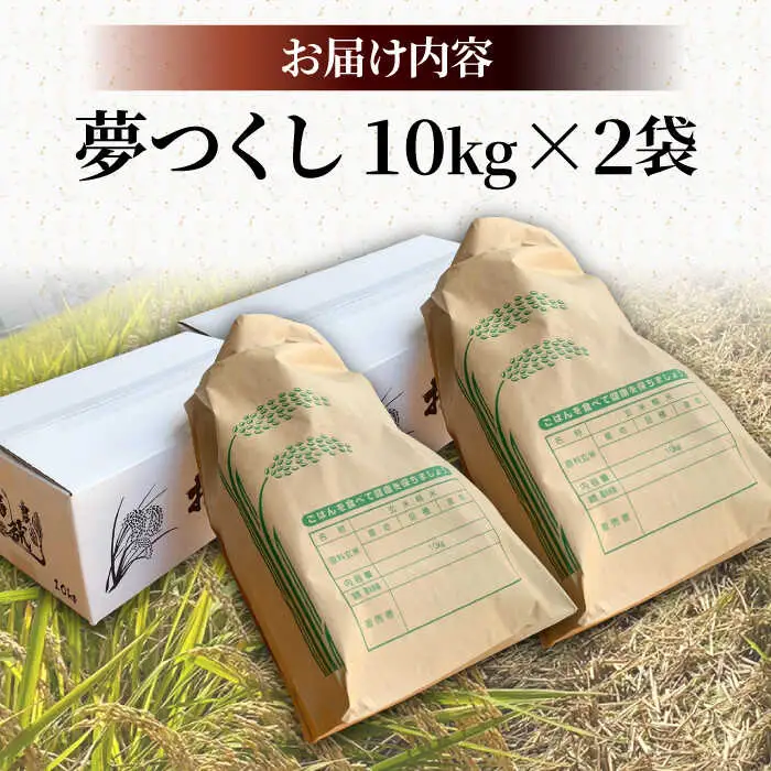 令和8年産 新米 夢つくし 20kg VBC013 夢つくし