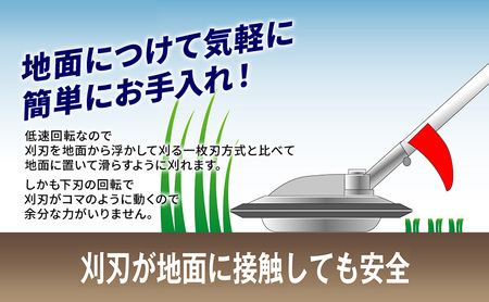 草刈り機 スーパーカルマー セット 両手ハンドル アイデック 刈払機 エンジン スーパーカルマーPRO ask-v23 替刃 刃 アタッチメント 除草 刈払い機 草刈機 草刈 草刈り 道具 立ったまま 安全 園芸 DIY ガーデニング 芝刈機 兵庫