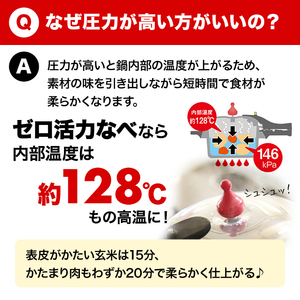 圧力鍋 ゼロ活力なべ 2.5L 日本製 ガスIH対応 圧力鍋