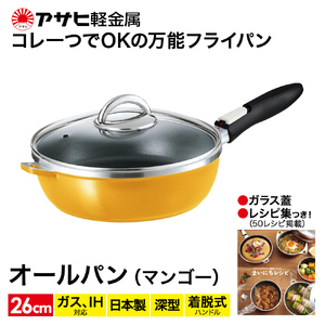 フライパン 深型26cmマンゴー 圧力鍋2.5L フライパン