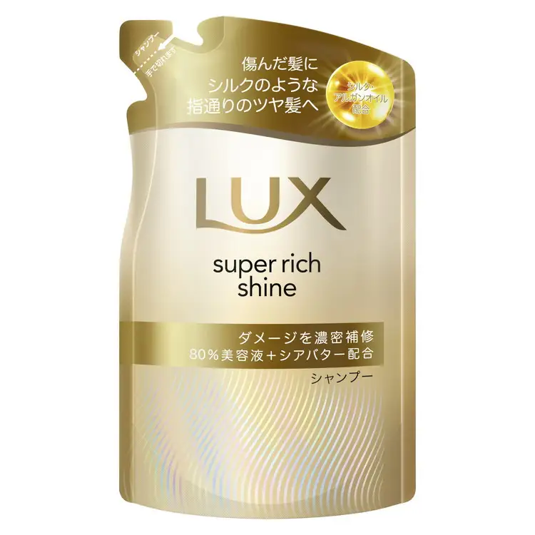 ラックス スーパーリッチシャイン ダメージリペア 補修シャンプー ポンプ400g×1・つめかえ用280g×2 ※離島への配送不可｜ラックス