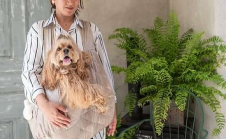 ドッグスリング 小型犬用 Lサイズ ピンク ドッグスリング ピンク