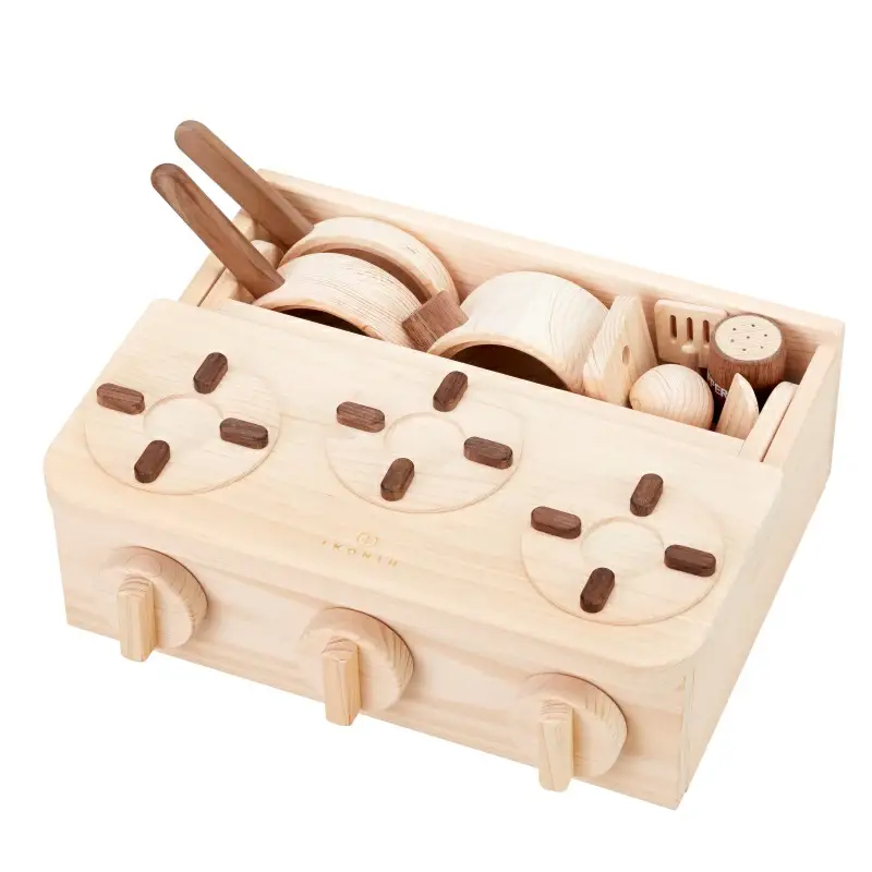 IKONIH ( アイコニー )  ミニキッチン / おもちゃ 子供 こども オモチャ 玩具 プレゼント お祝い 木 出産祝い 安全 オーガニックトイ ファーストトイ ままごど おままごと キッチン【kip001】