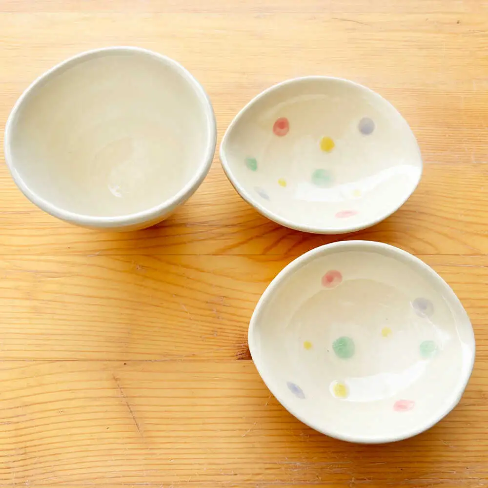 【瀬戸焼】子供用食器5点セット（あめ玉）【窯元SOUSEN】[BBCQ001]子ども食器 ギフト