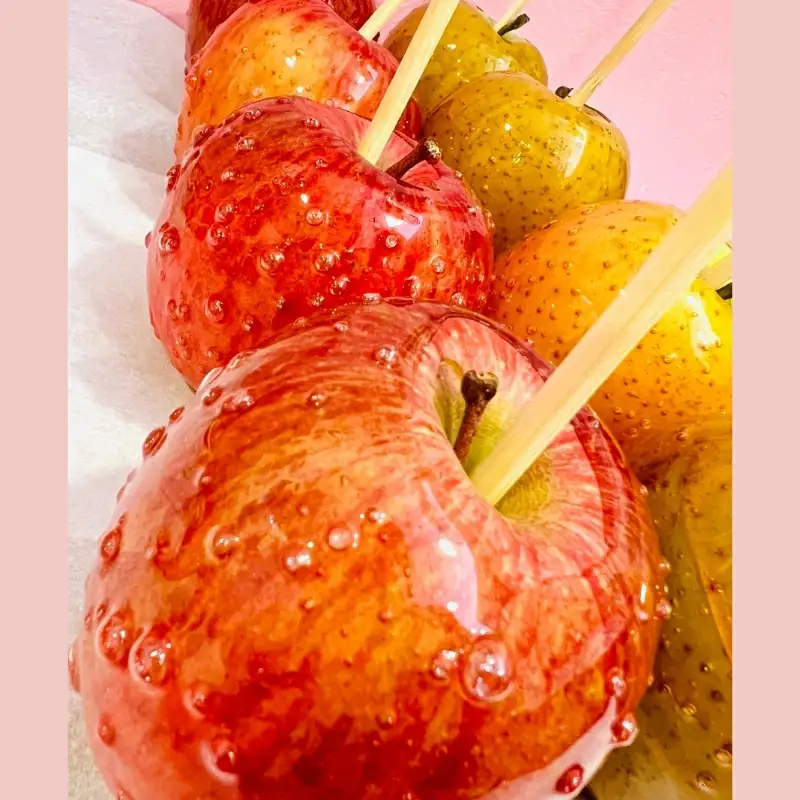 りんご飴 4個／和歌山 田辺市 スイーツ お菓子 デザート りんご飴 りんご リンゴ【yum008】