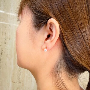 K18YG　アコヤ真珠　ダイヤモンド　ピアス（#98：01052914）
